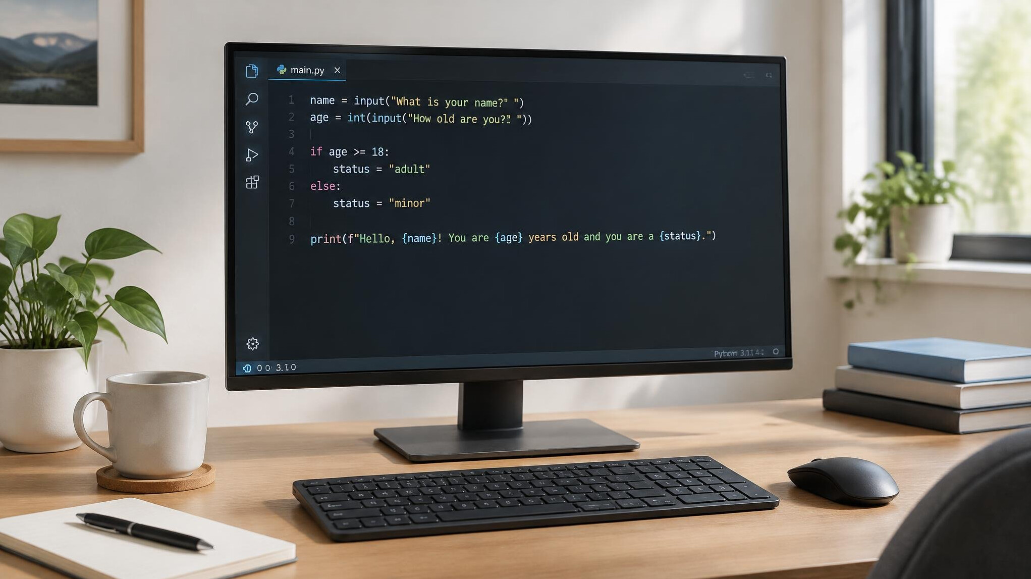Computer screen displaying lines of code in an editor