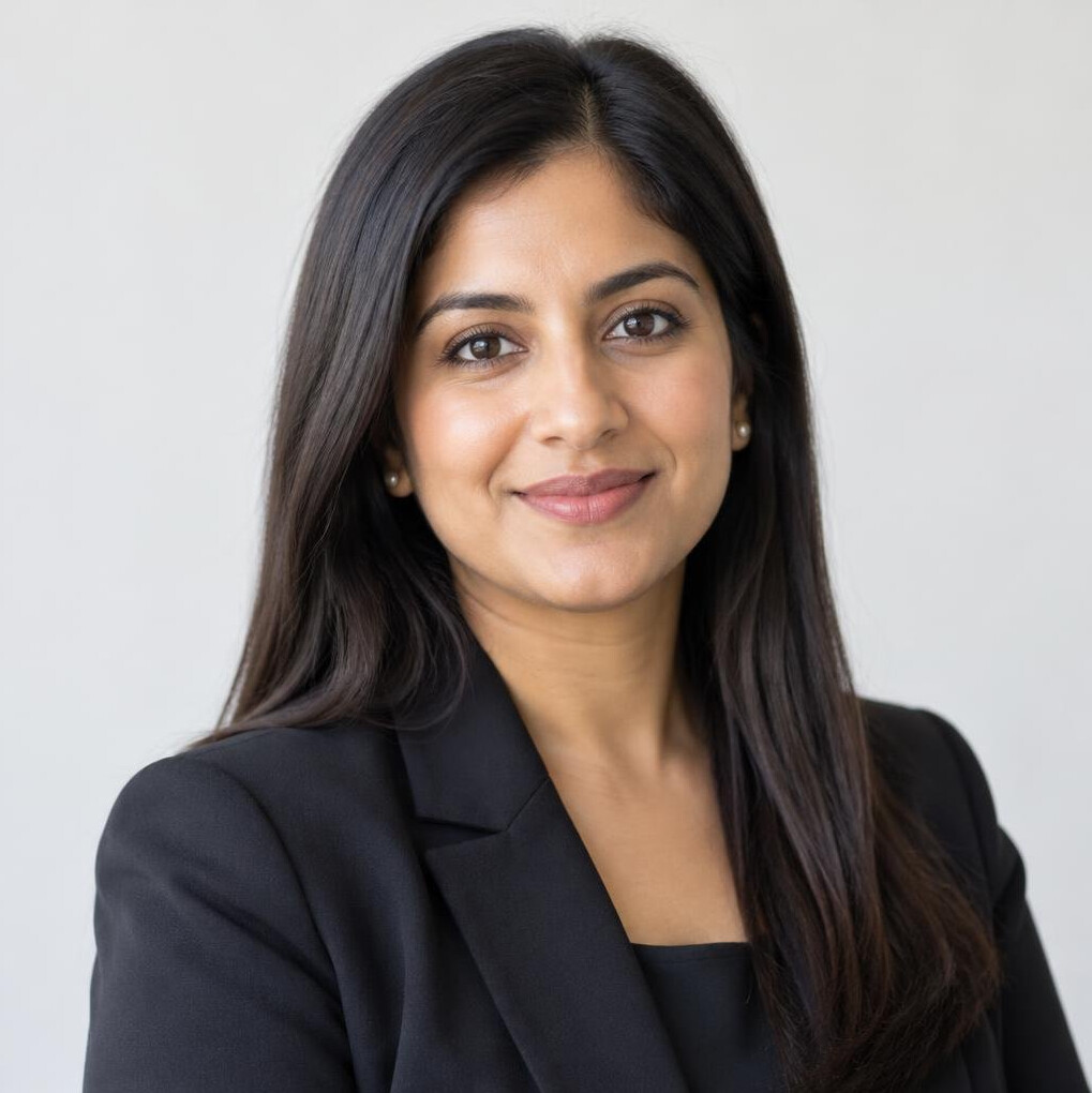 Portrait of a professional woman in a blazer smiling